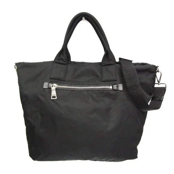 PRADA Black Leather Shoulder Bag